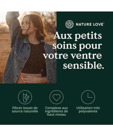 NATURE LOVE Rich in fibers - 450 g of powder - organic quality fibers: flea seed husks acacia fibers inulin oat fiber etc. - ideal with intestinal treatment - vegan controlled in the laboratory - Buy Online on GoSupps.com