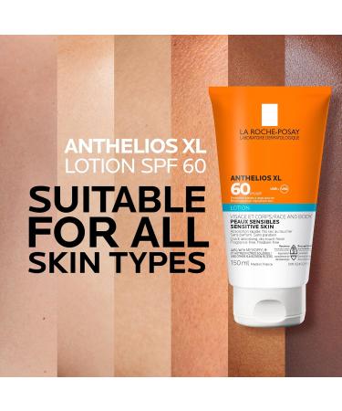La Roche-Posay Body Sunscreen Anthelios Sunscreen Broad Spectrum UVA & UVB Sun Protection Fragrance-Free Non-Comedogenic Non Greasy Hypoallergenic Travel Sunscreen Dermatologist Recommended DRY TOUCH SPF 60 - Buy Online on GoSupps.com