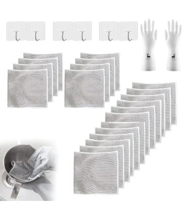 Efficient Metal Wire Dish Scrubber Dish Cleaning Rug Strong Cleaning Power Scrub and Clean Long Lasting Multifunctional Non-Scratch Wire Dish Towel - Buy Online on GoSupps.com