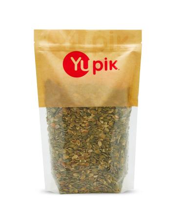 Yupik Dry Roasted Pumpkin Seeds No Shell 1 kg Gluten-Free GMO-Free Kosher Shelled Pepitas Unsalted Oil-Free Plant-Based Protein Source of Fiber Healthy Snacks Ideal for Baking & Topping 1 kg (Pack of 1)