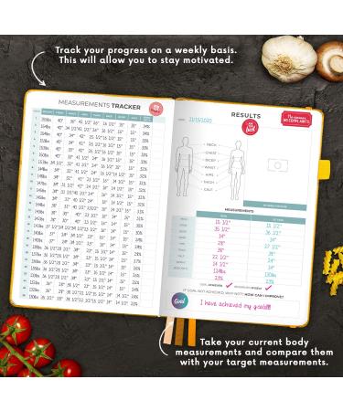 Clever Fox Food Journal - Daily Food Diary and Meal Planner for Weight Loss | Track Calorie Intake | Nutrient Tracking | Stick to Healthy Diet | Amber Yellow A5 Size - Buy Online on GoSupps.com