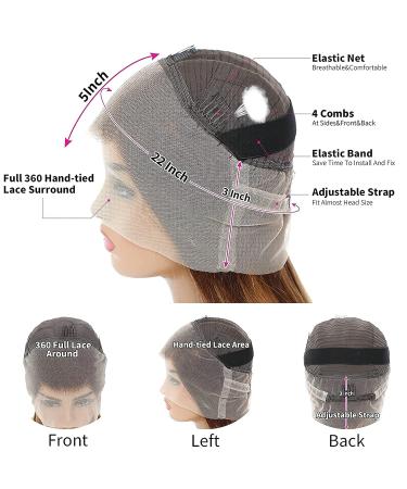 Ownmehair 20 Inch FB30 Balayage 360 Body Wave Lace Front Human Hair Wig - 180% Density - Buy Online on GoSupps.com