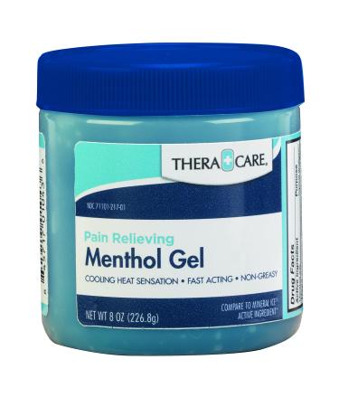 Thera Care Pain Relieving Menthol Gel | Temporarily relieves The Minor Aches and Pains of Muscles and Joints | Size: 8 oz. (226.8g) Blue (19-217) - Buy Online on GoSupps.com