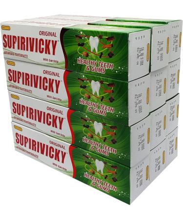 Siddhalepa Supirivicky Ayurvedic Toothpaste 110g - Pack of 12 | Buy Internationally for Healthy Teeth - Buy Online on GoSupps.com