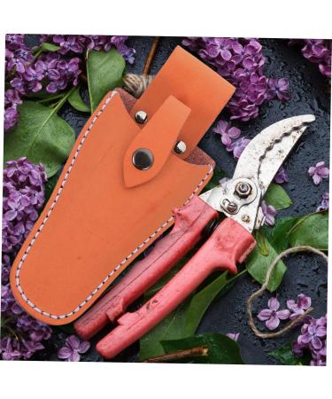 Frcolor Garden Shear Belt Holster - Leather Sheath for Scissors - 4 Pieces Pocket Holder for Garden Tools - Durable & Stylish 21x9.5x5cm Orange - Buy Online on GoSupps.com