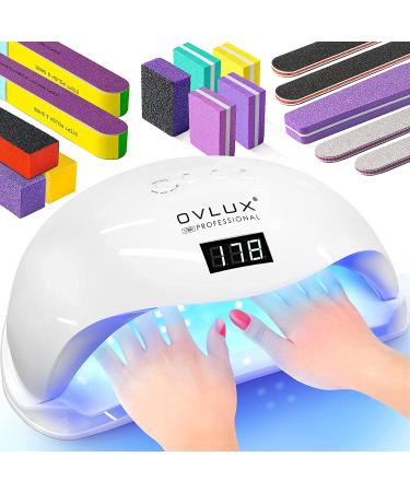 OVLUX 178W Professional UV LED Nail Lamp for Gel Polish - Nail Dryer with 42 LEDs and 4 Timer Settings - Buy Online on GoSupps.com