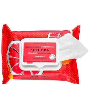 Buy SEPHORA COLLECTION Grapefruit Exfoliating Wipes - 25 Wipes | International Shipping Available - Buy Online on GoSupps.com