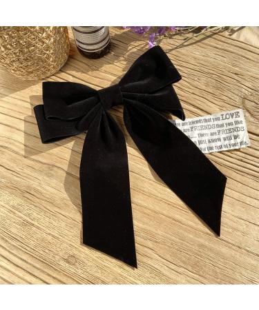 SUKOKOLA N1H0 Black Acrylic Bow Hair Clip - Elegant Hair Accessories for All Occasions | International Shipping Available - Buy Online on GoSupps.com