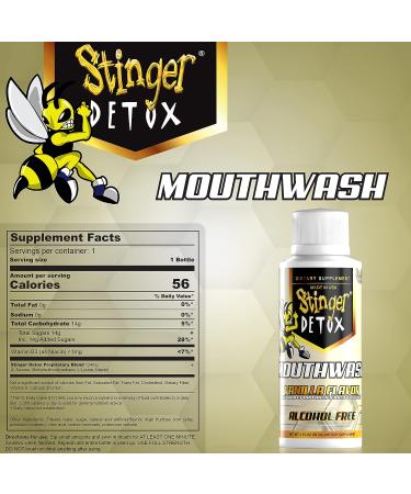 Stinger Detox Mouthwash Drink - Vanilla Flavor - 2 FL OZ - Alcohol-Free - Buy Online on GoSupps.com
