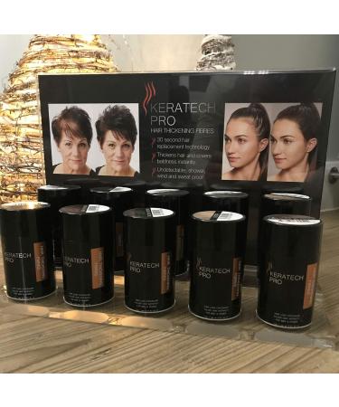 Coloured Hair Thickening Fibres by Keratech Pro 12ml | Instantly Fuller and Thicker hair | Advanced 100% Natural Keratin formula | Light Blonde - Buy Online on GoSupps.com