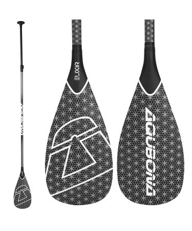 AQUBONA SUP Paddle- 3 Pieces 100% Carbon Fiber Adjustable Stand Up Paddle Board Paddle, Portable Durable Floating Paddle Board. (1.65lb/0.75kg)