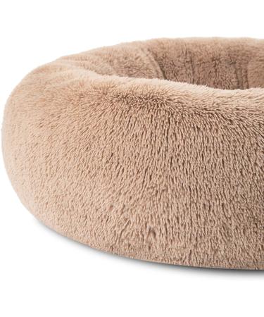 Bedsure Calming Donut Dog Bed - Washable Anti-Slip Faux Fur for Small to Large Dogs & Cats - Buy Online on GoSupps.com