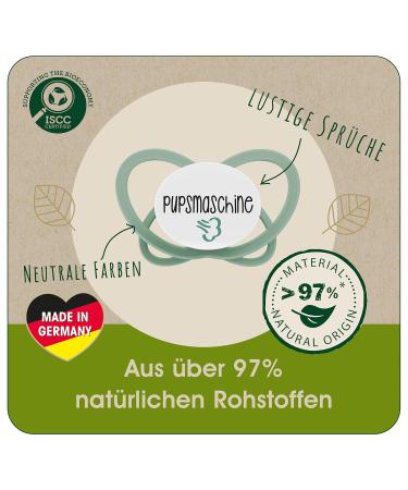 Nip Schnuller My Butterfly Green Special Edition | Eco-Friendly Silicone Pacifier for 16-32 Months | Grandma & Grandpa Pups Design - Buy Online on GoSupps.com
