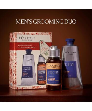 L'OCCITANE Men's Grooming Duo Holiday Gift Set | Woody Shower Gel & Soothing After-Shave Balm - Perfect Winter Gift for Him - Buy Online on GoSupps.com