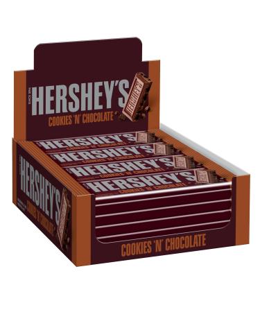 Hershey's Hershey's Cookies 'n' Chocolate Pack of 24 (24 x 40g) - Soft Melting Whole Milk Chocolate with Crunchy Cookie Chunks