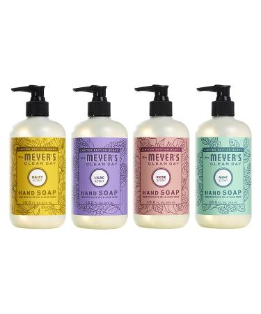 Mrs. Meyer's Hand Soap Variety Pack 1 Mint 1 Lilac 1 Daisy 1 Rose 4 CT