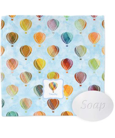 YouCustomizeIt Personalized Watercolor Hot Air Balloons Washcloth