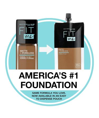 Maybelline Fit Me Matte + Poreless Liquid Foundation Makeup 112 Natural Ivory 1 Fl Oz x 2 - Pack of 2 | Oil-Free Formula - Buy Online on GoSupps.com