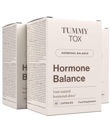 Female Hormone Balance - Herbal Hormone Balance with Chlorella Fucus Iodine Vitamin B6-180 Capsules for 3 Months Tummy Tox