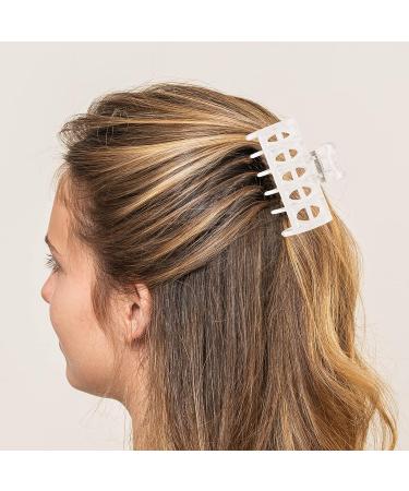 Crystal Clear Hair Claw Clips - No-Slip Hair Styling for Women & Girls - Fine & Thick Hair Grip Accessories - Buy Online on GoSupps.com