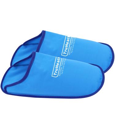 TruHealth Ice Pack Slippers - Foot Ice Pack, Foot Warmer, Foot Wrap - Neuropathy Pain Relief for Feet, Gout Relief, Swollen Feet Relief, Hot, Cold Therapy, Aids Neuropathy Socks, One Size Fits Most
