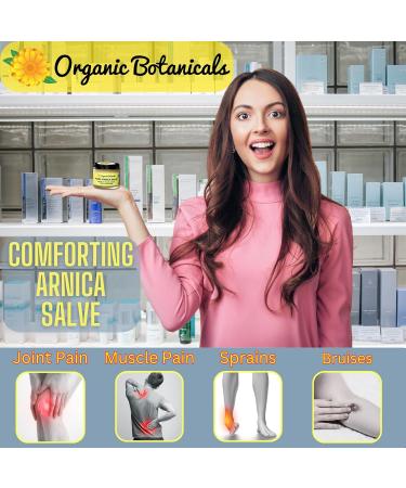 Pure Organic Arnica Salve | Sore Muscle & Joint Relief Cream for Stiffness Aches Bruising Swelling Sprains & More | 2 oz Arnica Cream 2 Ounce (Pack of 1) - Buy Online on GoSupps.com