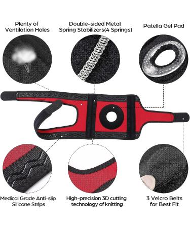 NEENCA XX-Large Knee Brace with Side Stabilizers & Gel Pads for Meniscus Tear & ACL Joint Pain - Buy Online on GoSupps.com
