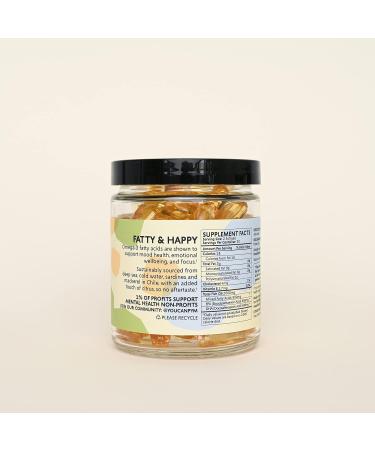 Omega-3 Supplement by PYM for Mood and Emotional Support (60 Count) | Omega-3 Fatty Acids DHA EPA & Vitamin E | Non-GMO Gluten-Free No Added Sugar 60 Count (Pack of 1) - Buy Online on GoSupps.com