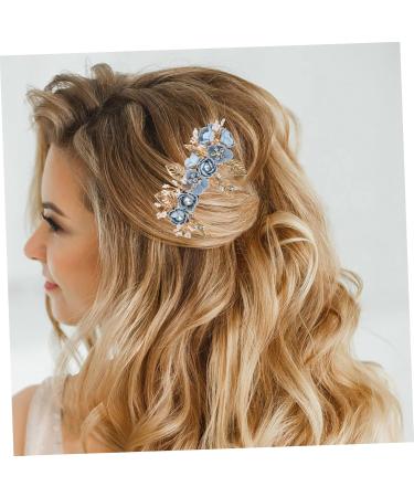 Angoily Bridal Comb Decorative Hair Clips Bride Bridesmaids Crystal Headpiece Bridesmaid Hair Accessories Women Hair Side Combs Floral Hair Clip Pearl South Korea Women's Fabric - Buy Online on GoSupps.com