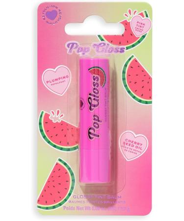 I Heart Revolution Pop Gloss Balm Hydrating Lip Balm With Glossy Finish & Hint Of Colour Vegan & Cruelty-Free Watermelon Pink - Buy Online on GoSupps.com
