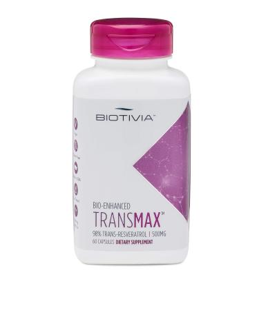 Biotivia Transmax 98% Trans-Resveratrol 500 mg 60 Capsules