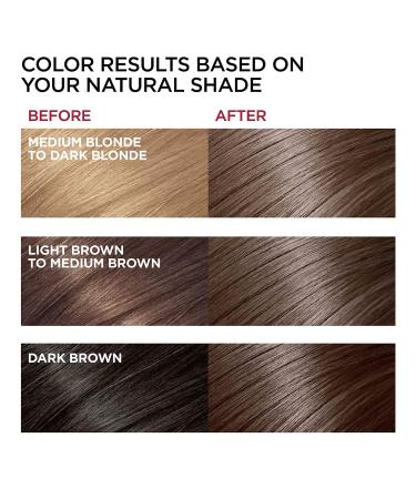 Natural Chestnut Brown Instant Hair Dye Shampoo for Men & Women - Long Lasting Color in 10-15 Minutes - Buy Online on GoSupps.com