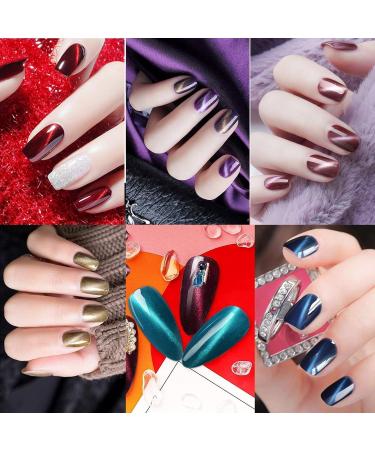 Croitout Cat Eye Gel Nail Polish Set with 1 Magnet Shellac Nail Gel Polish Colours Set Magnetic Gel Nail Polishes Set Soak Off Shellac Gel Nail Polish UV Kit Best Gift for Women 6 x 7.3ml UK-4MY-006 1 count (Pack of 4) - Buy Online on GoSupps.com