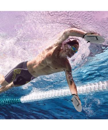 Contour Swim Paddles Hand  Swim Training Hand Paddles with Adjustable Straps  Swimming Hand Paddles for Women and Men grey - Buy Online on GoSupps.com