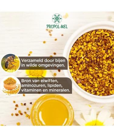 Propolmel 1 kg Bee pollen from EU Wastefree bee pollen 100 natural Bee pollen is a source of proteins amino acids lipids vitamins and minerals - Buy Online on GoSupps.com