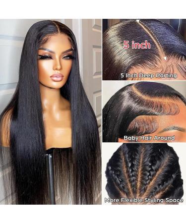 22 inch Tunfine HD Lace Front Wig | Brazilian Human Hair | 180% Density | Natural Color | Pre Plucked with Baby Hair | Glueless Wig for Black Women - Buy Online on GoSupps.com