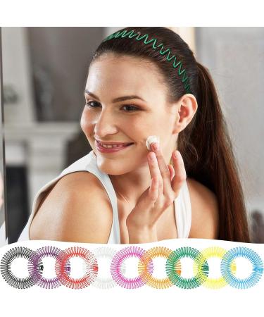 9-Piece Full Circular Stretch Comb Set - Flexible Plastic Hairband Holder for Women & Girls (Multicolor) - Buy Online on GoSupps.com