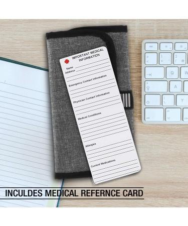 Lewis N. Clark AM/PM Folding Pill Organizer & Supplement Case - 16 Slot Gray - Buy Online on GoSupps.com