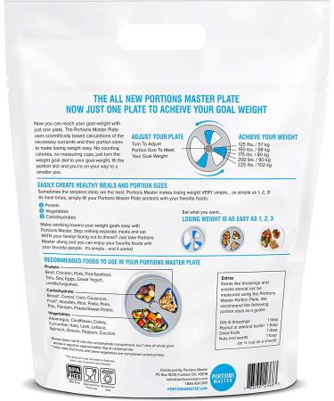 Portions Master All in One Plate - Diet Weight Loss Aid for Food Management and Servings Control - Buy Online on GoSupps.com
