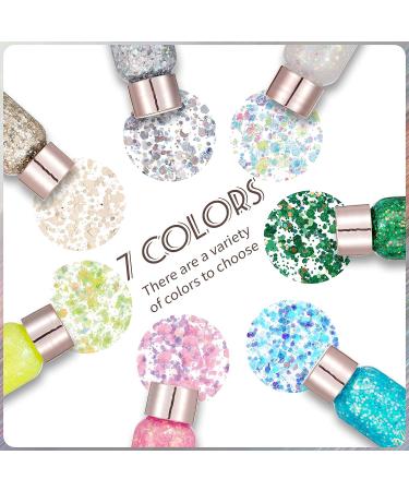 DAGEDA Silver Chunky Glitter Gel - Long Lasting Shimmer for Body, Face, Eyes, Hair, Lips, Nails - Perfect for Festival & Stage Makeup - Buy Online on GoSupps.com