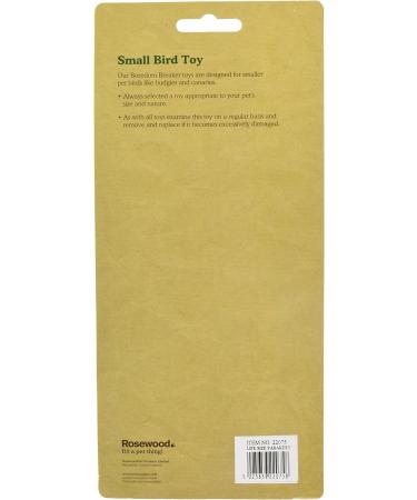 Rosewood Boredom Breaker Life Size Budgie Bird Toy Clear - Buy Online on GoSupps.com