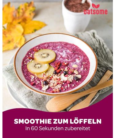 Benjamin Blueberry Smoothie Bowl - 100% Natural Nutrient Breakfast - Low Calorie & No Added Sugar - 400g Blueberry & Raspberry - Buy Online on GoSupps.com