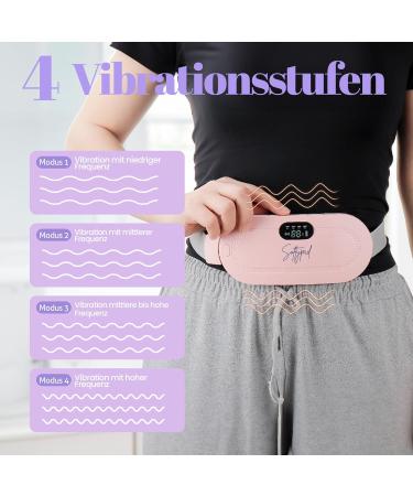 Softypad Heat Belt for Menstrual Pain Relief - Discreet & Portable Heat Pillow with 3 Temperature Levels - Ideal for Belly & Lumbar Support - Buy Online on GoSupps.com