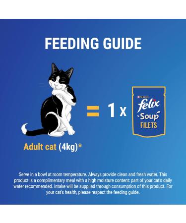 Felix Soup Cat Food Tender Strips Farm Selection Cat Food 6x48g Pack of 8 - Buy Online on GoSupps.com