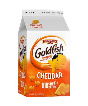 Goldfish Cheddar Snack Crackers - 30 oz Carton - Buy Online on GoSupps.com