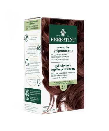 Herbatint Herbatint Permanent Hair Dye 5R Light Copper Brown 170ml | No Ammonia Optimal Grey Coverage Dermatologically Tested with 8 Natural Extracts