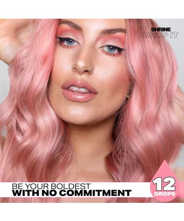 SHRINE Drop It Semi-Permanent Hair Dye Drops Pink 20ml pink 20 ml (Pack of 1) - Buy Online on GoSupps.com