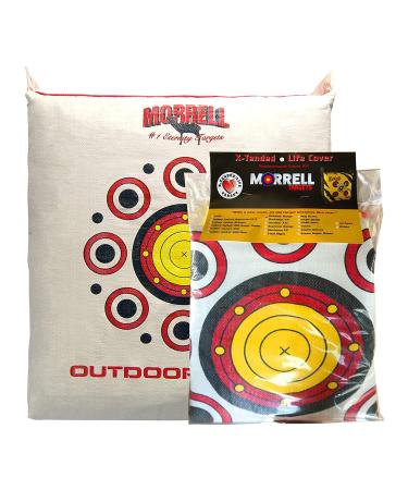 Morrell Weatherproof Range Archery Bag Target Replacement Field Point Cover with 2 Shooting Sides and Over 50 Shooting Spots, White