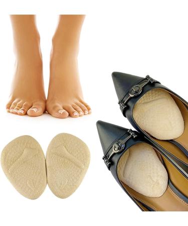 Women's Shoe Inserts & Metatarsal Pads for High Heels | Ball of Foot Cushions for All Day Pain Relief | 3 Pairs Reusable Foot Pads in Beige - Buy Online on GoSupps.com