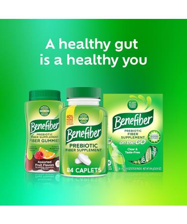 Benefiber Prebiotic Fiber Supplement Caplets 84 Count 84 Count (Pack of 1) - Buy Online on GoSupps.com